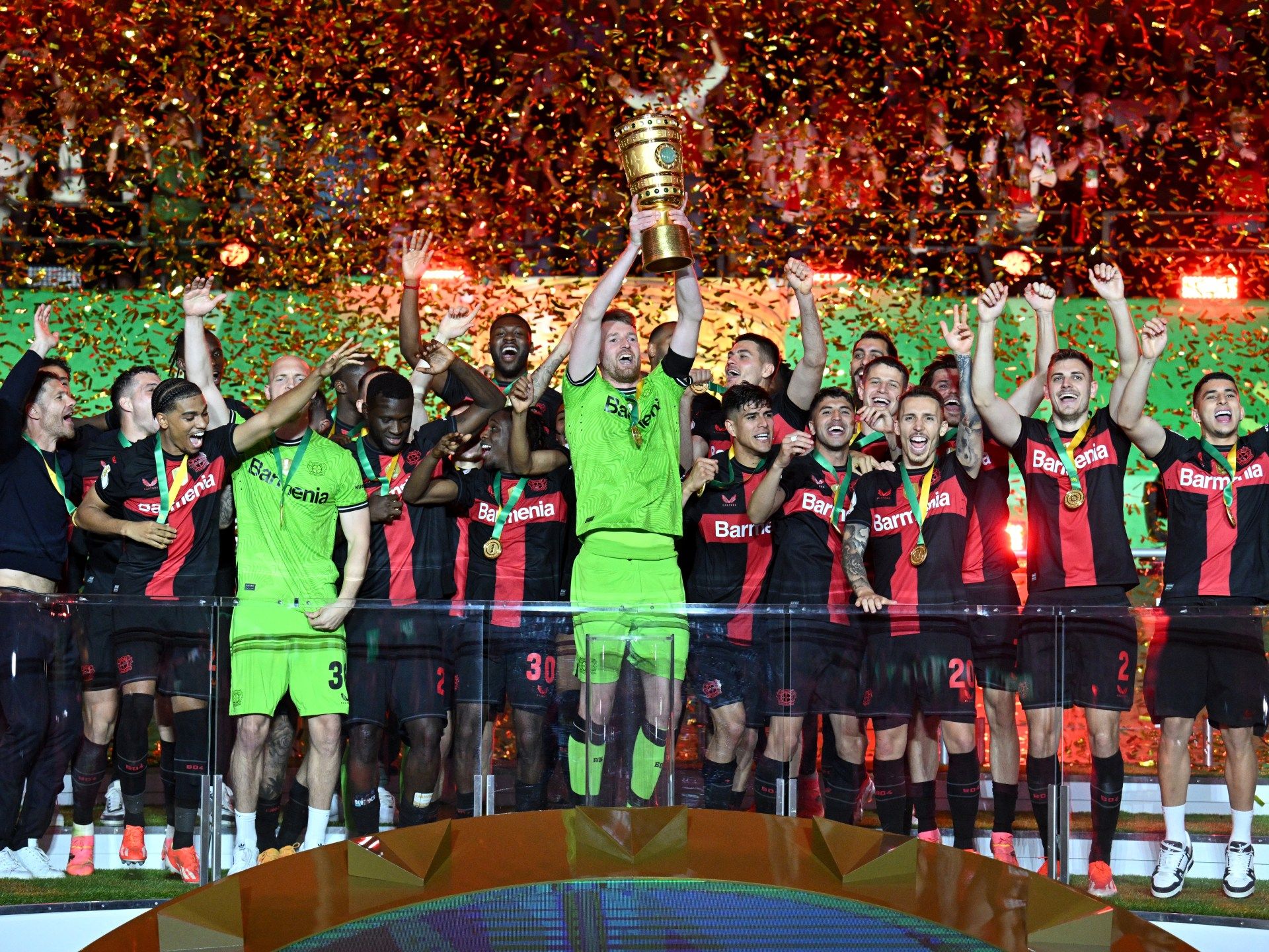 ليفركوزن ينتزع كأس ألمانيا ويحصد الثنائية المحلية لأول مرة في تاريخه - موقع الخليج الان