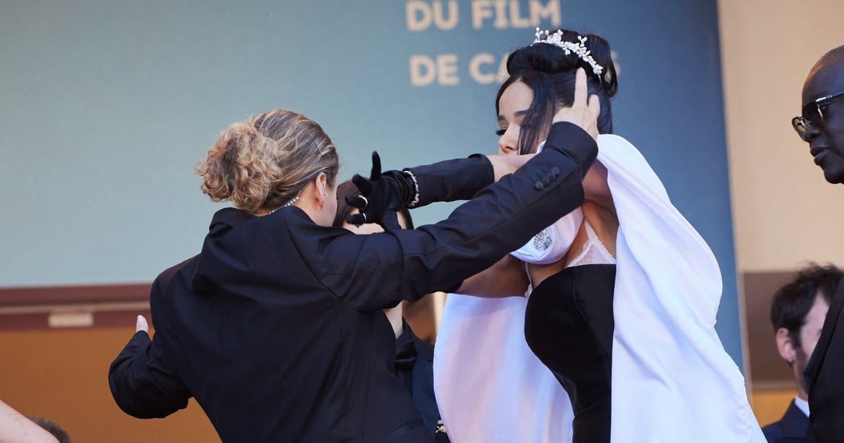 مشاجرة بين ممثلة شهيرة وحارسة أمن في كان السينمائي (فيديو)