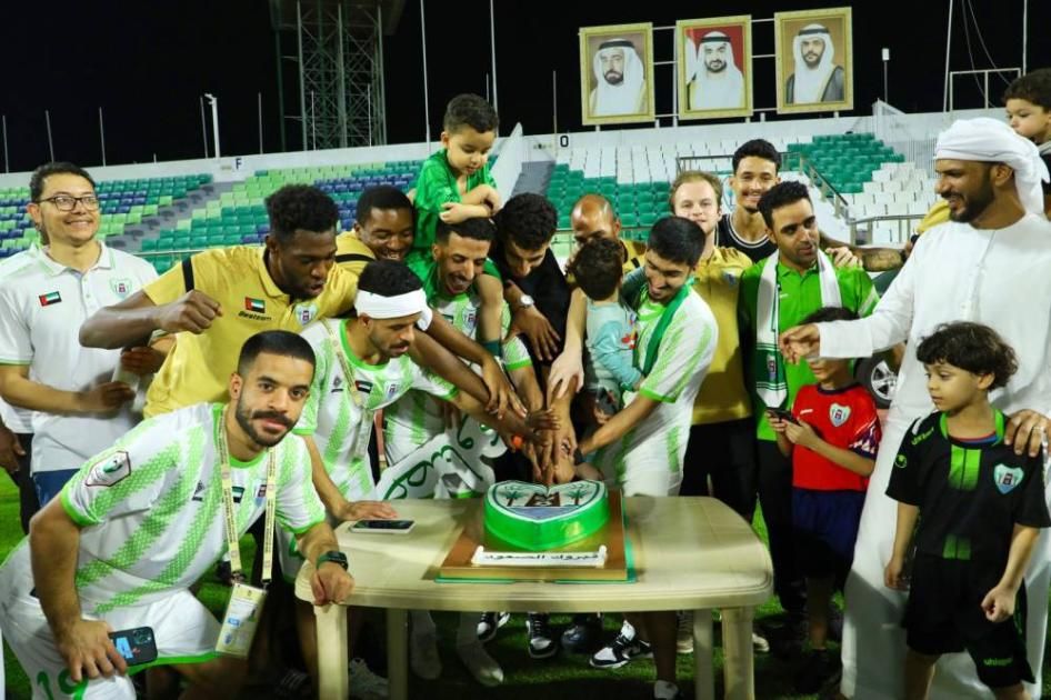 دبا الحصن تسهر فرحاً بصعود فريقها لدوري المحترفين