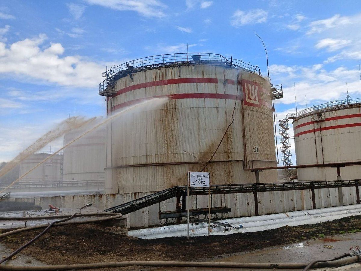 قتيلان بحريق في مصفاة نفط تابعة لشركة "لوك أويل" الروسية‎