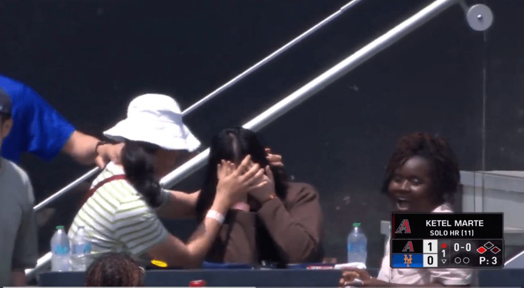 ضرب المشجع رأسه من خلال تقدمه على أرضه في خسارة ميتس أمام دياموندباكس - موقع الخليج الان