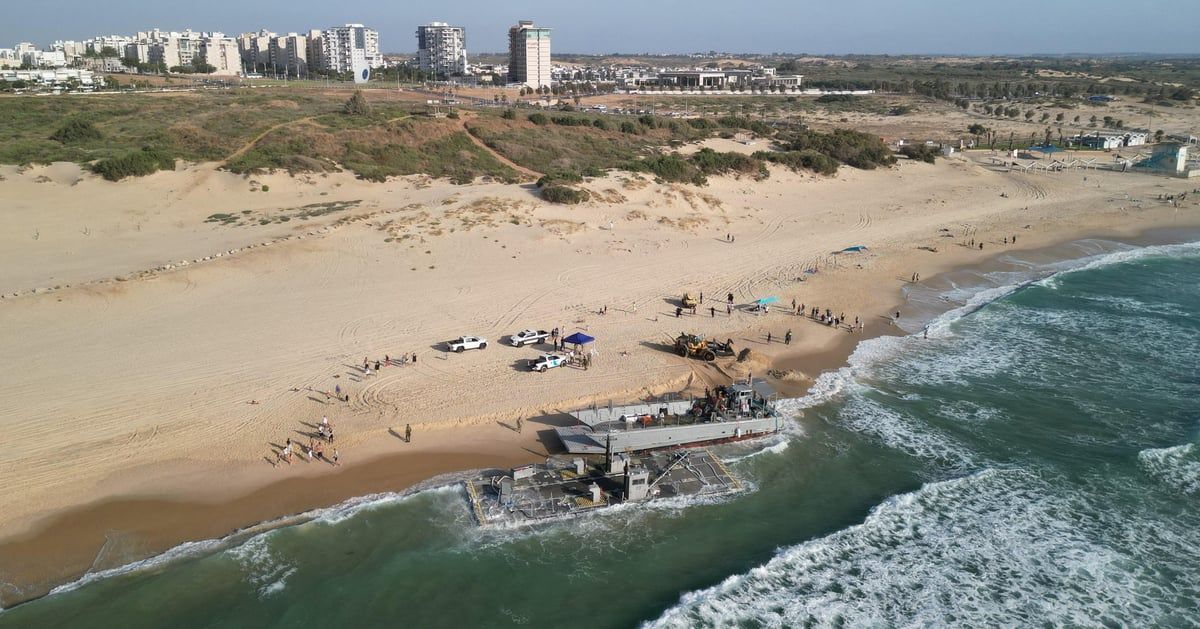 أمريكا تعيد إنشاء الرصيف البحري المؤقت في غزة (فيديو)