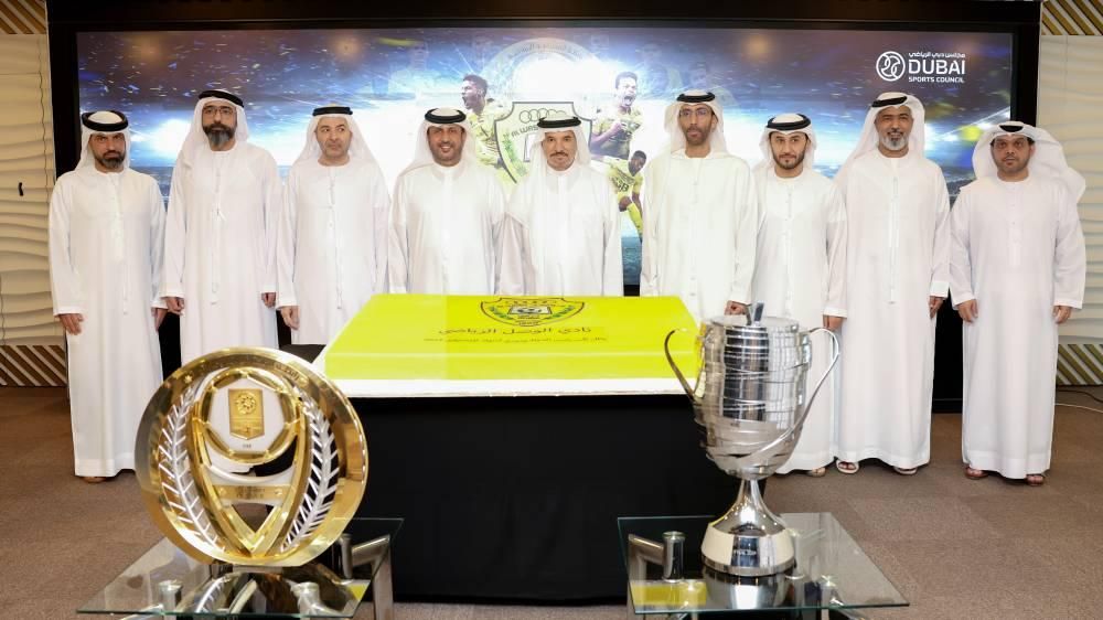 مجلس دبي الرياضي يحتفي بالوصل.. بطل الثنائية
