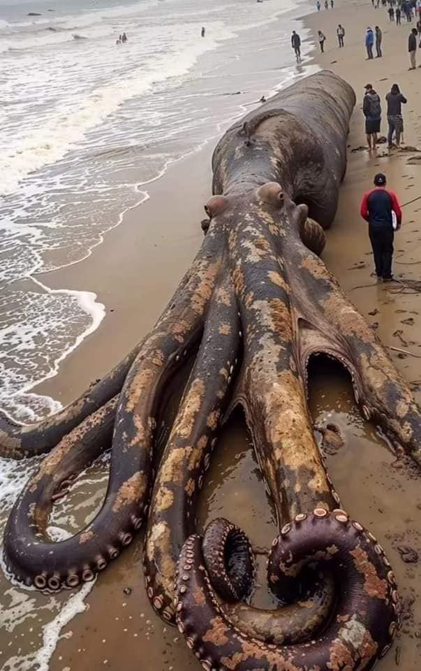 ما حقيقة الأخطبوط العملاق على شواطئ إندونيسيا؟