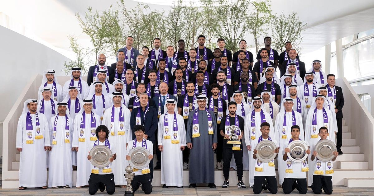 رئيس الإمارات يستقبل فريق العين بعد تتويجه بدوري أبطال آسيا