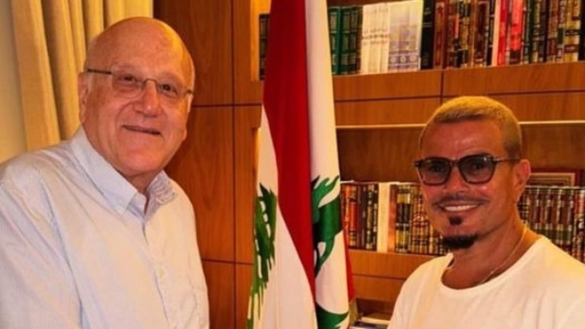 لبنان.. ماذا دار بين عمرو دياب وميقاتي؟