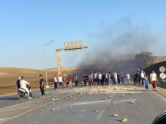 شهر بلا ماء.. جزائريون يحتجون على تبون