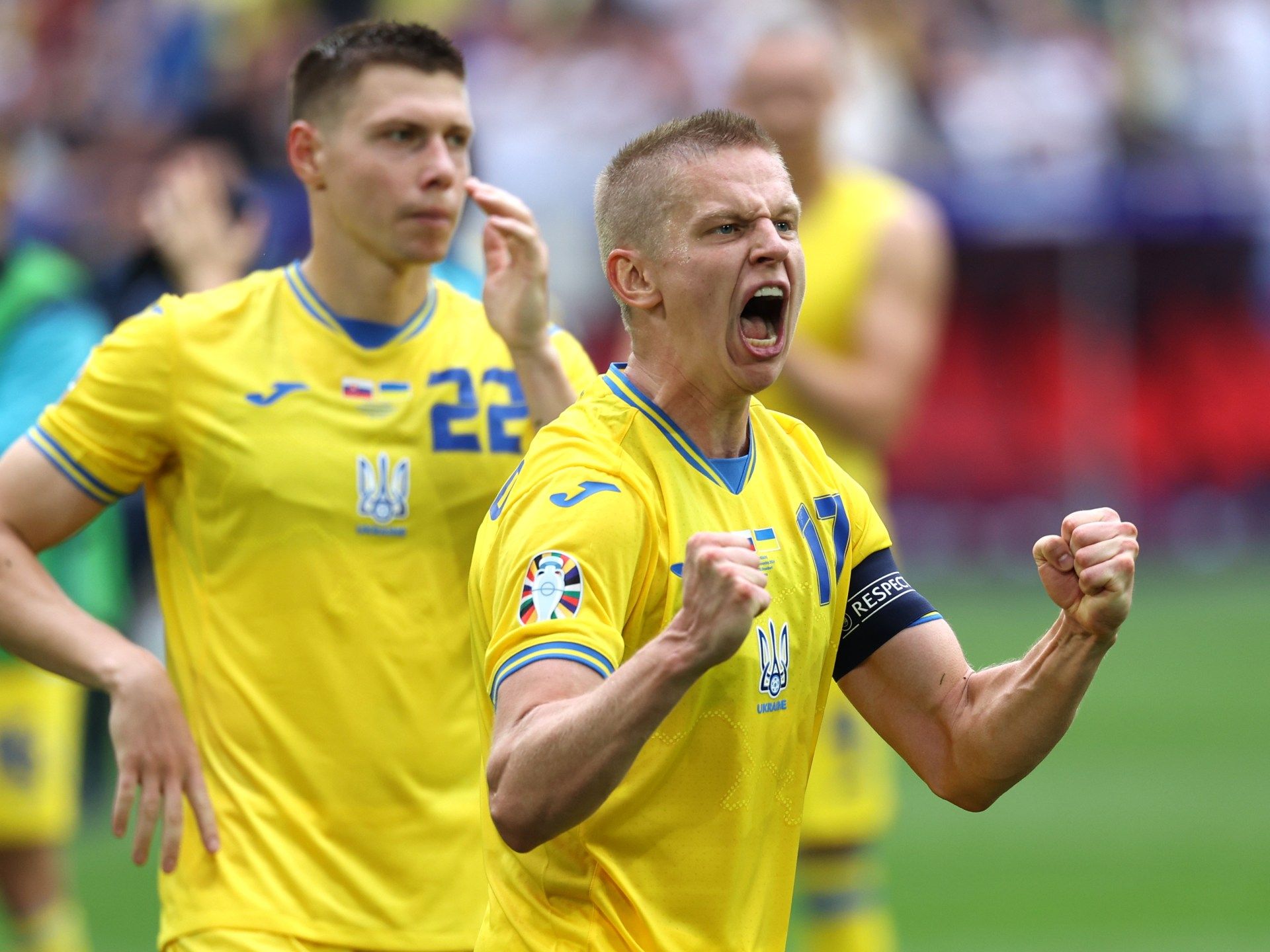 أوكرانيا تقلب تأخرها وتفوز على سلوفاكيا في يورو 2024 - موقع الخليج الان