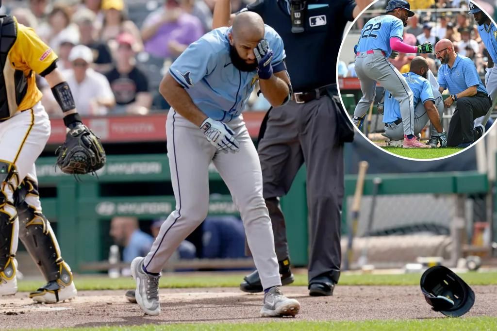 يخرج Amed Rosario من Rays من المباراة بعد أن تم حفره في وجهه بسرعة 99 ميلاً في الساعة في مشهد مخيف - موقع الخليج الان