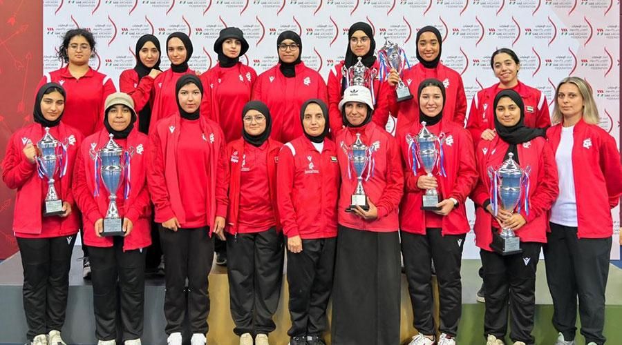 «الشارقة للمرأة» يفوز بـ12 ميدالية في ختام موسم القوس والسهم