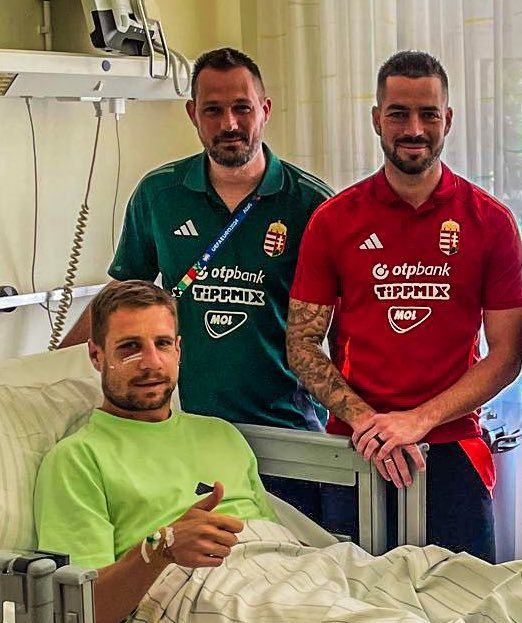 أحدث ظهور لفارغا نجم منتخب المجر بعد إصابته القوية (صورة)