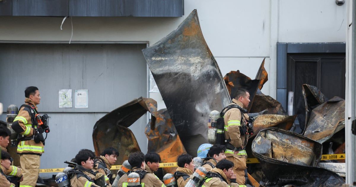 تطورات الحريق الضخم بمصنع البطاريات في كوريا الجنوبية