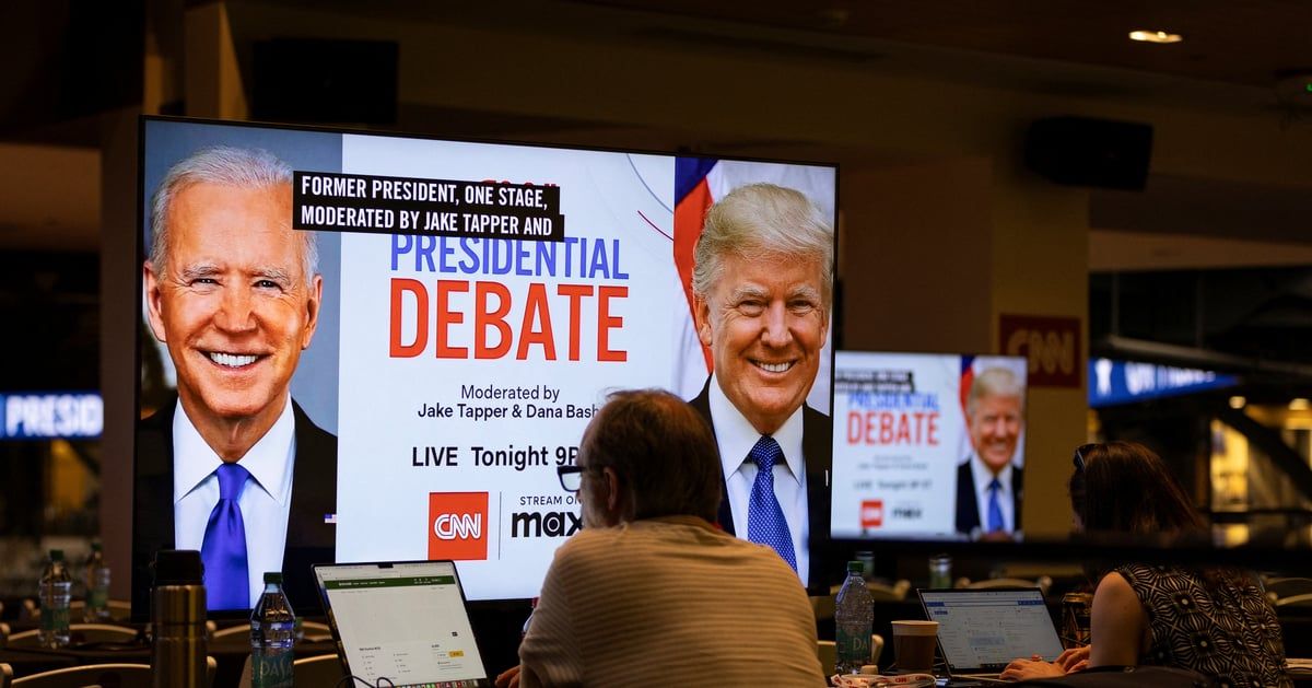 1000 صحفي من 173 بلدًا يغطّون مناظرة بايدن وترامب