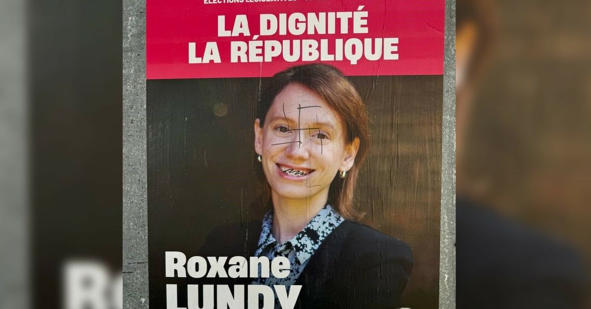 "صليب معقوف" يشوّه ملصقات مرشحة الجبهة الشعبية الفرنسية