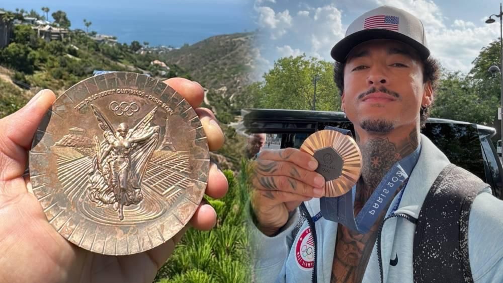 «تشققت في أسبوع».. رياضي أمريكي يشكو سوء جودة ميداليات أولمبياد باريس