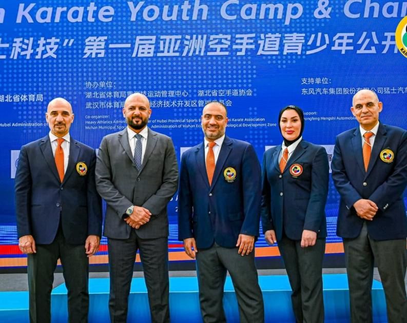 راشد آل علي يفتتح المعسكر الآسيوي الأول لشباب الكاراتيه