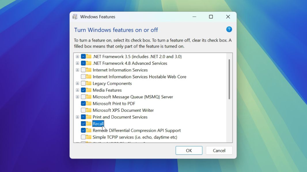 مايكروسوفت لن تسمح بإلغاء تثبيت Recall - موقع الخليج الان
