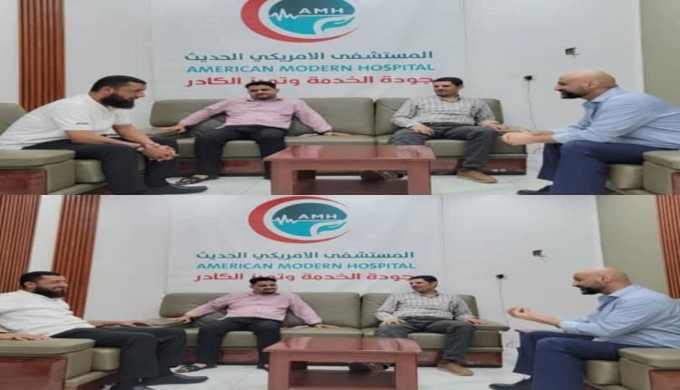 العمري يزور المستشفى الأمريكي الحديث ويشيد بخدماته