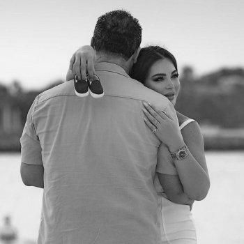 ممثل سوري يعلن حمل زوجته بمجموعة صور رومانسية للغاية..