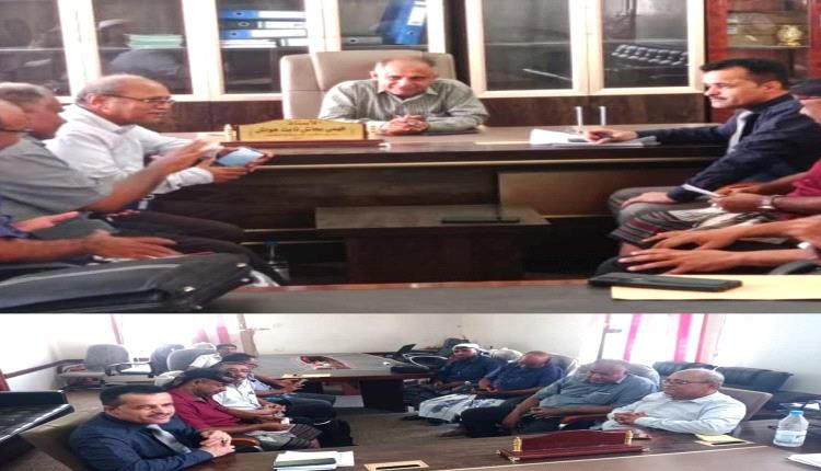 تربية لحج تبحث آلية الشروع بالمطبخ المدرسي التجريبي