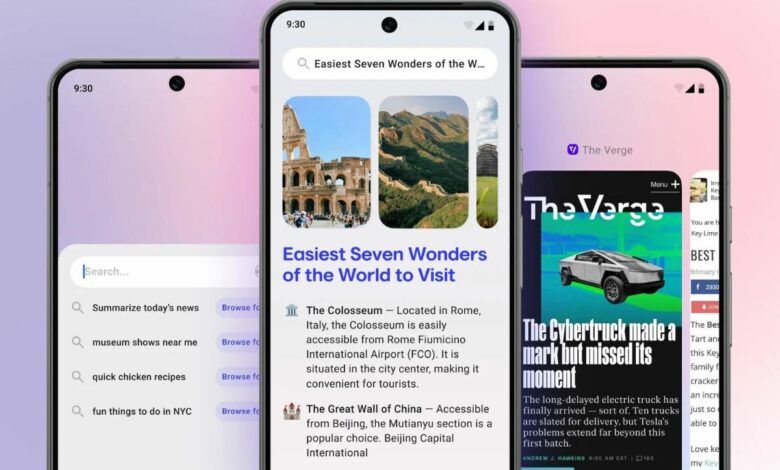 إطلاق متصفح Arc Search لأجهزة أندرويد - موقع الخليج الان