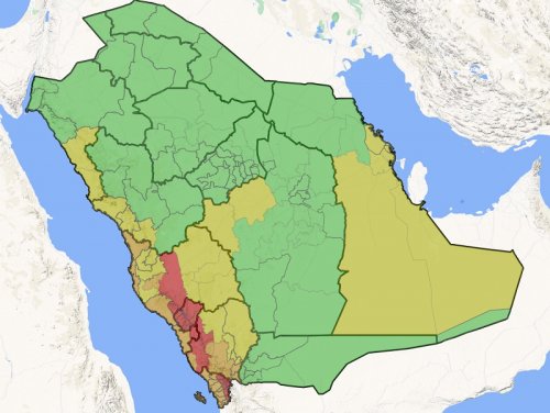 ابتداء من اليوم.. الارصاد الجوية السعودية تحذر من أمطار رعدية غزيرة ورياح شديدة وأتربة مثارة ويستمر سوء حالة الطقس الي هذا التاريخ .. خذوا حذركم