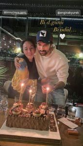 بينور كايا ترند بعد صورتها مع إنجين أكيوريك من عيد ميلاده