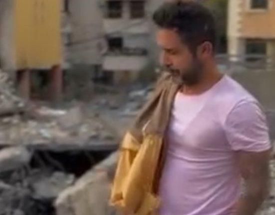 بالفيديو: “متل ما شايفين ما بقي منو شي”.. ممثل لبناني خسر منزله في القصف الإسرائيلي