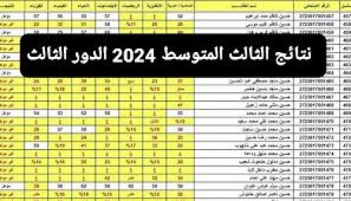 رابط استخراج نتائج الثالث المتوسط 2024 الدور الثالث عبر موقع نتائجنا results.mlazemna.com