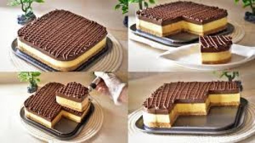 كيك بسكويت طبقات السعادة الباردة بالكريمة والشوكولاته سهلة رائعة بمكونات كلها في بيتك