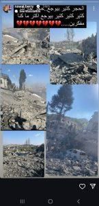 “راحت حارتنا”.. إعلاميّة لبنانيّة تنشر صوراً لبلدتها المُدمّرة: “كأن روحنا روحت”