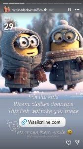 كارولينا دي أوليفيرا في رسالة مؤثرة من جديد… “دعونا نرسم البسمة على وجوه الأطفال”