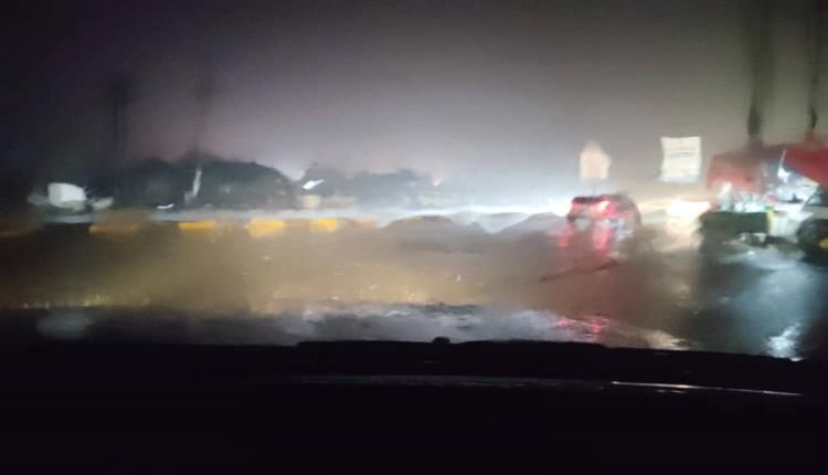 الأمطار الغزيرة تضرب حضرموت