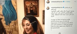 ماكرون يعايد السيدة فيروز: تجسد كرامة هذه المنطقة