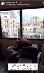 “هون كبرت وطلعت منو عروس”.. ممثلة لبنانية توثق الأضرار التي لحقت بمنزل والديها جراء الحرب (صور)