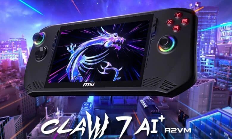 بسعر قدره 800 دولارٍ.. الكشف عن جهاز الألعاب المحمول +MSI Claw 7 AI - موقع الخليج الان