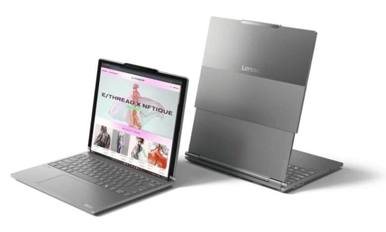 لينوفو تكشف عن أول حاسوب محمول بشاشة قابلة للتمدد - موقع الخليج الان