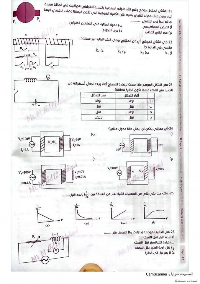 عشان تجيب النهائية فى «البعبع».. أسئلة متوقعة فى امتحان الفيزياء للثانوية العامة 2025 بنسبة 99% - الخليج الان