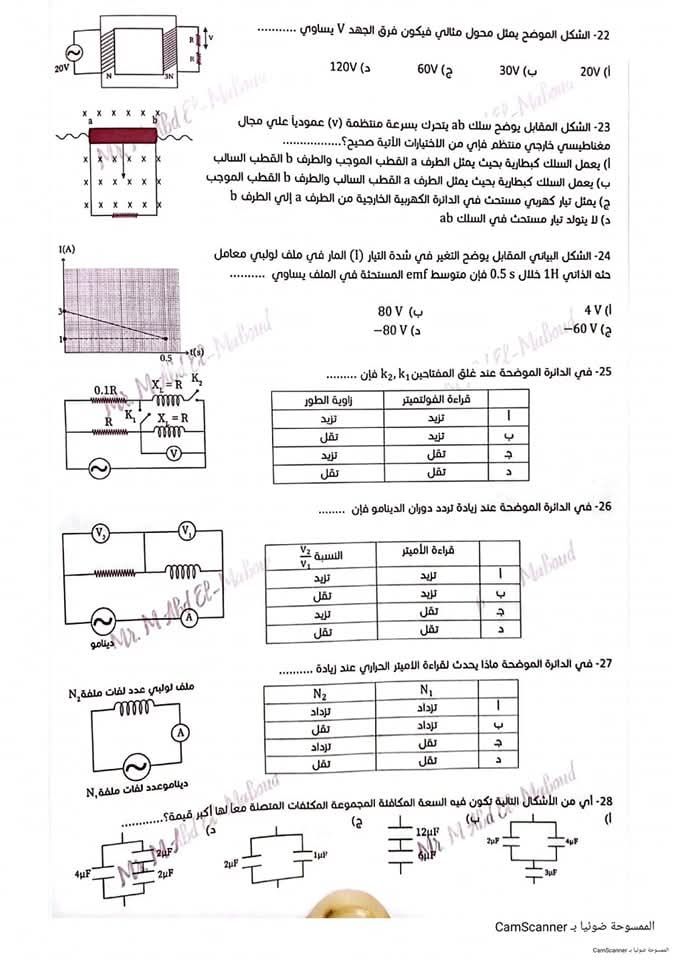 عشان تجيب النهائية فى «البعبع».. أسئلة متوقعة فى امتحان الفيزياء للثانوية العامة 2025 بنسبة 99% - الخليج الان