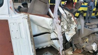 مصرع شاب في حادث تصادم بصحراوي المنيا - الخليج الان