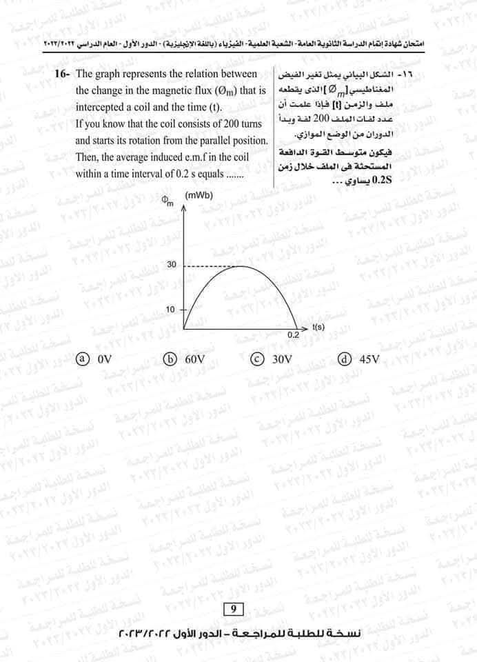 خليك مطمئن وراجع صح.. تليجراف الخليج ينشر نموذج امتحان الفيزياء للثانوية العامة 2025 بالإجابات - الخليج الان