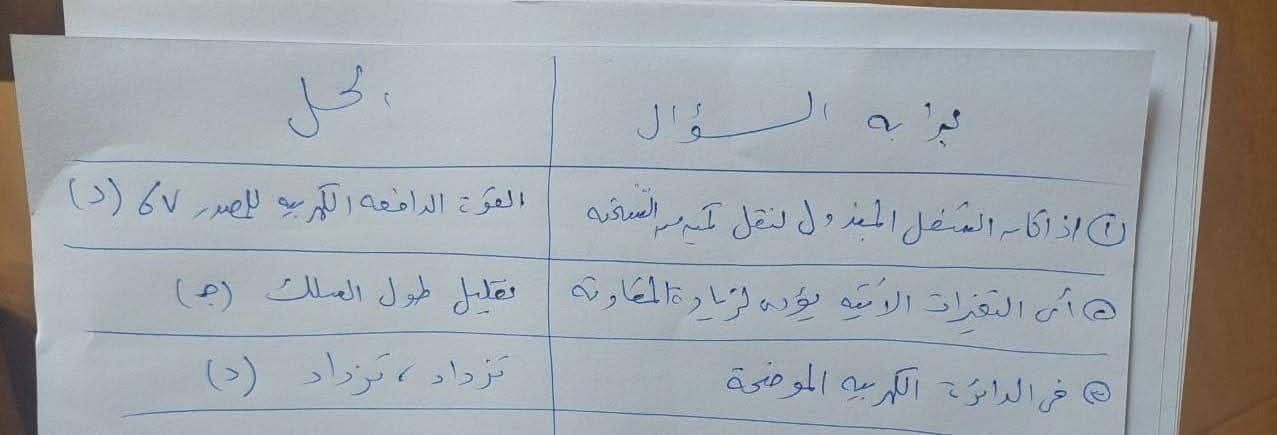 أسئلة وإجابات امتحان الفيزياء للثانوية العامة 2025 لطلاب الشعبة العلمية بالكامل على التليجرام - الخليج الان