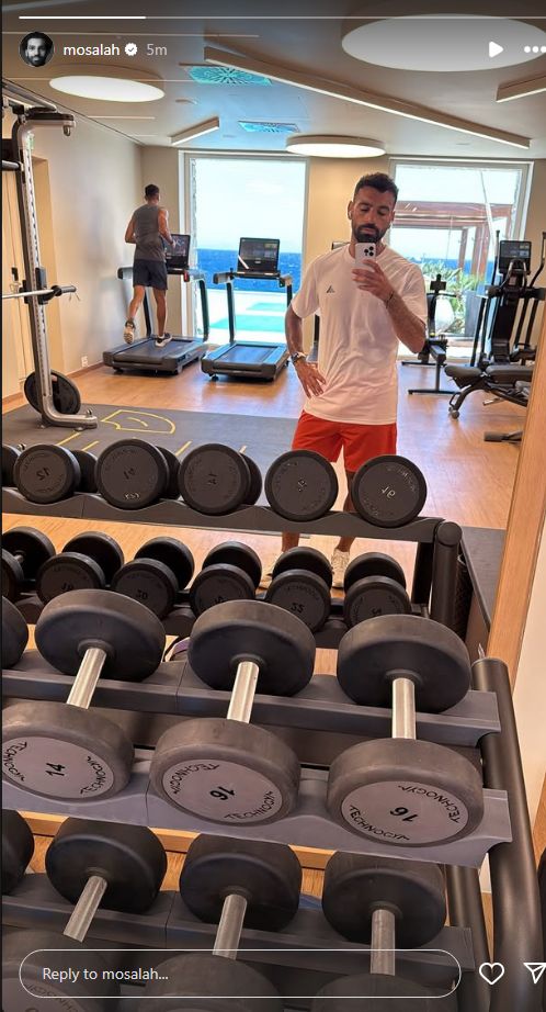 "مفيش راحة".. محمد صلاح يستغل العطلة الصيفية لمواصلة التدريبات استعداداً للموسم الكروي الجديد - الخليج الان