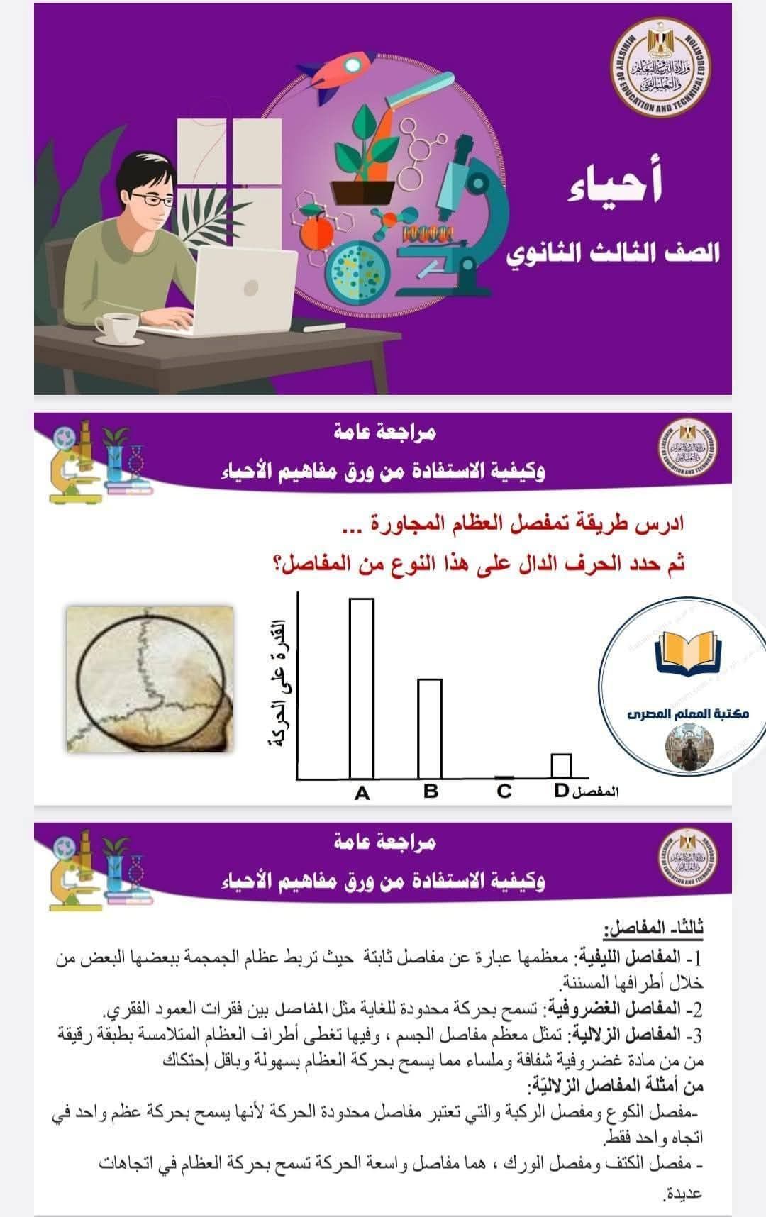 أضمن الدرجة النهائية وراجع صح.. مراجعة ليلة الامتحان فى مادة الأحياء للثانوية العامة 2025 - الخليج الان