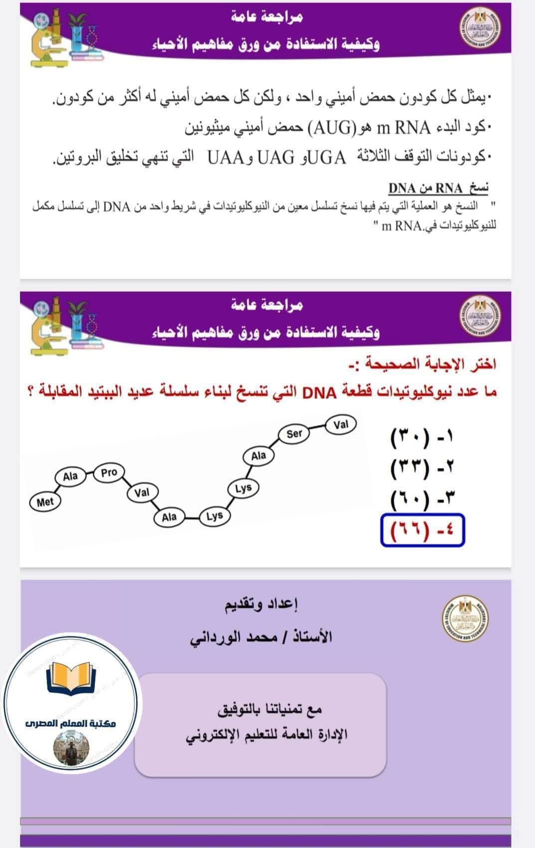 أضمن الدرجة النهائية وراجع صح.. مراجعة ليلة الامتحان فى مادة الأحياء للثانوية العامة 2025 - الخليج الان