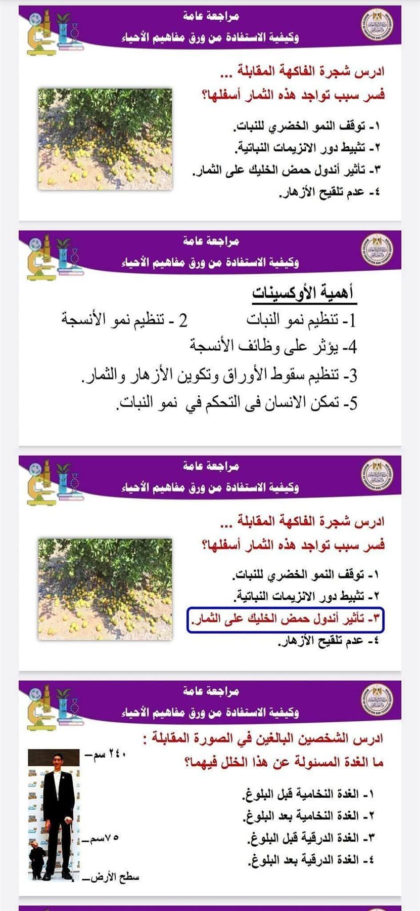 أضمن الدرجة النهائية وراجع صح.. مراجعة ليلة الامتحان فى مادة الأحياء للثانوية العامة 2025 - الخليج الان