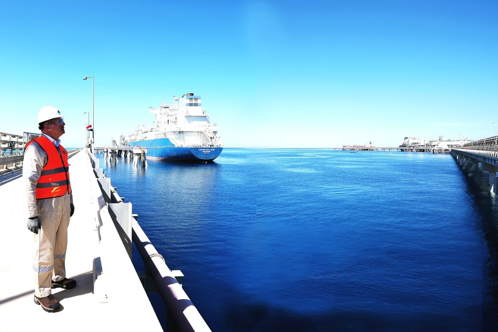 تلبية احتياجات السوق المحلي من الغاز أولوية.. وزير البترول يتفقد سفينتي استقبال الغاز الطبيعي بالعين السخنة - الخليج الان