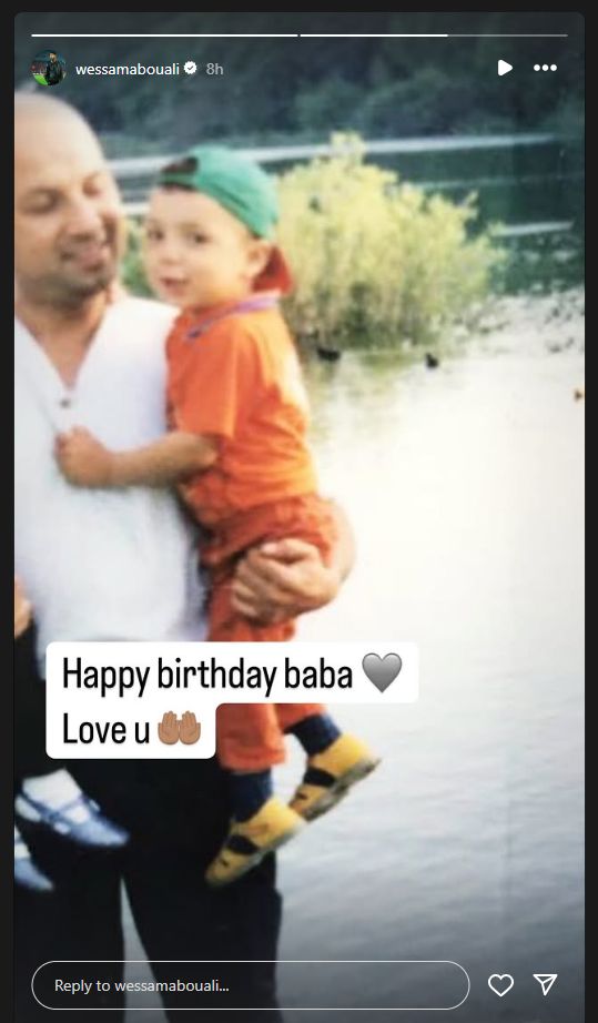 وسام أبو علي لاعب الأهلي يهنئ والده بعيد ميلاده.. صور - الخليج الان