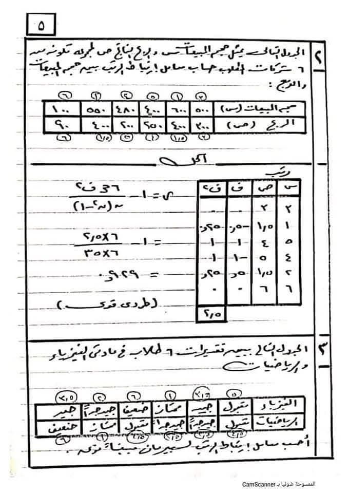 فى 10 ورقات هتقفل المادة.. مراجعة ليلة الامتحان فى مادة الإحصاء لطلاب الشعبة الأدبية - الخليج الان