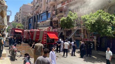 السيطرة على حريق هائل في محل تصوير " فوتوغرافي " بالمنيا - الخليج الان